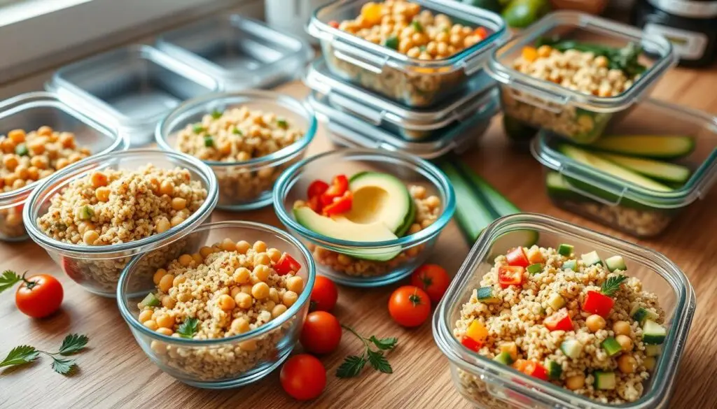 meal prepping quinoa salad meal prepping quinoa salad