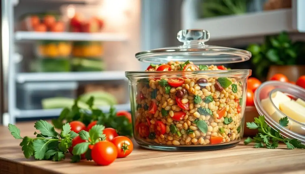 lentil salad storage