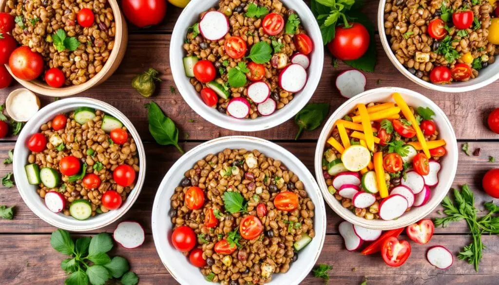 lentil salad variations
