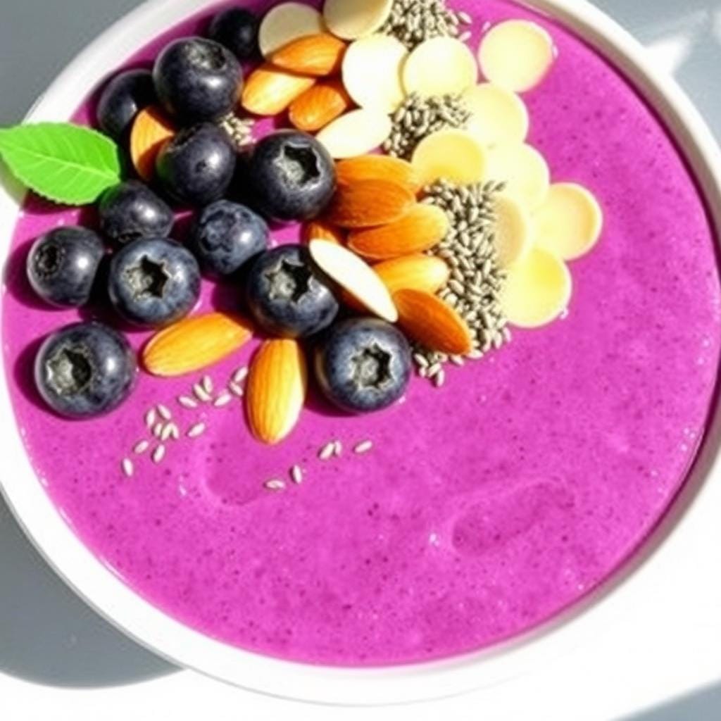 Anti-inflammatory smoothie bowl with berries, nuts and seeds Anti-inflammatory smoothie bowl with berries, nuts and seeds